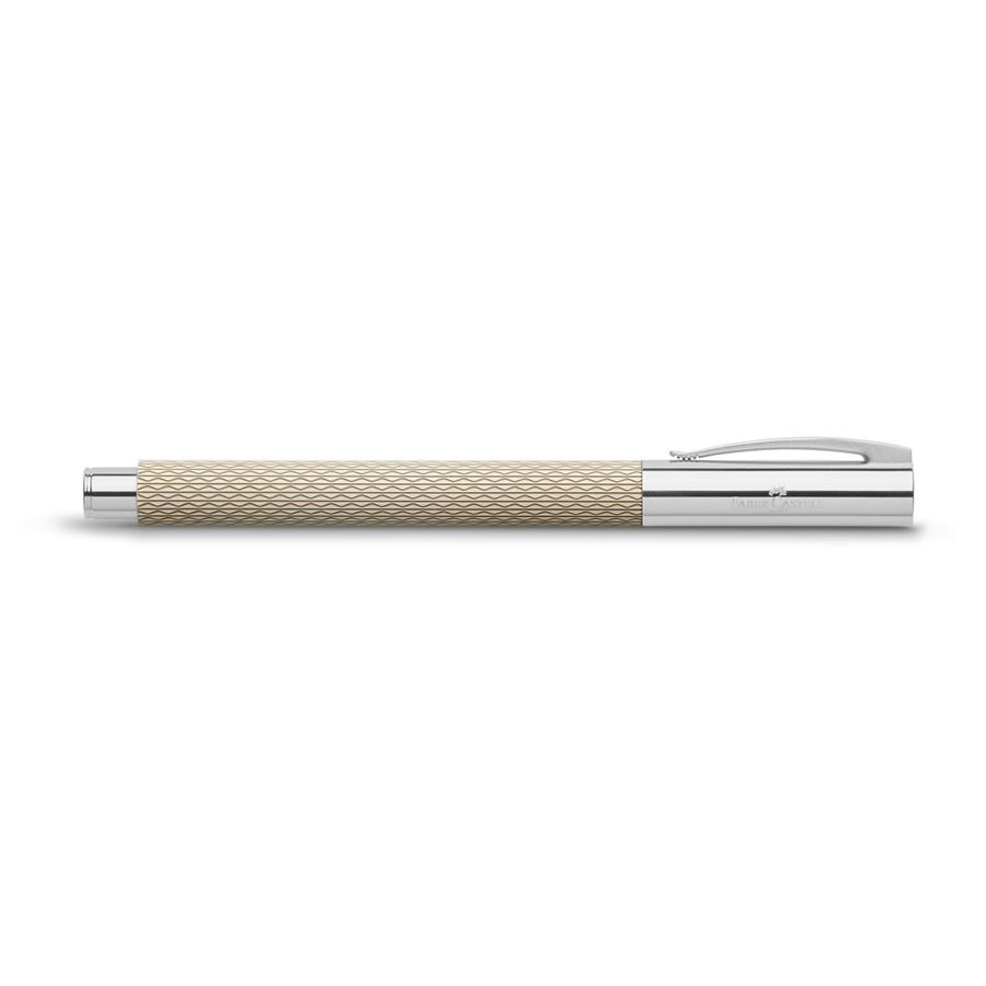 Faber-Castell - Stylo-plume Ambition OpArt White Sand M