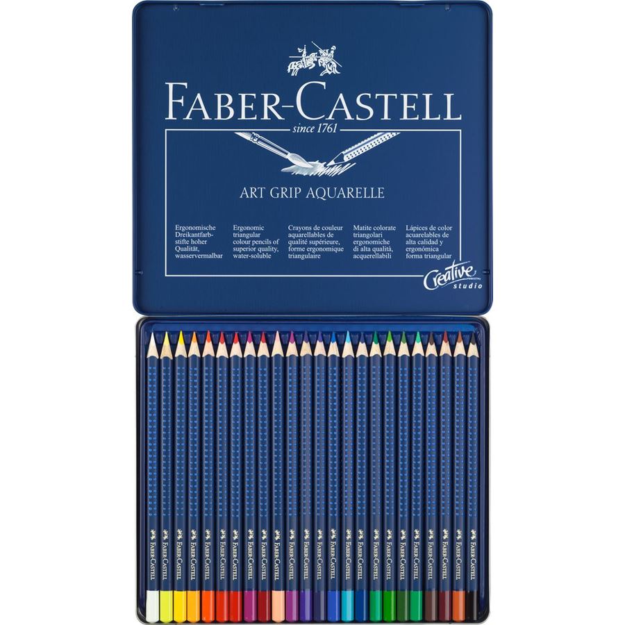 Faber-Castell - Aquarellstift Art Grip Aquarelle 24er Etui