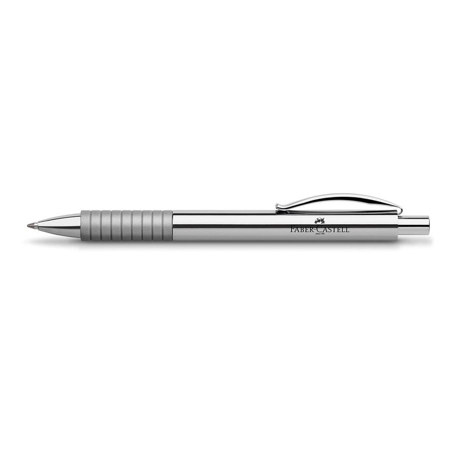 Faber-Castell - Essentio Metall Kugelschreiber,  B, silber glänzend