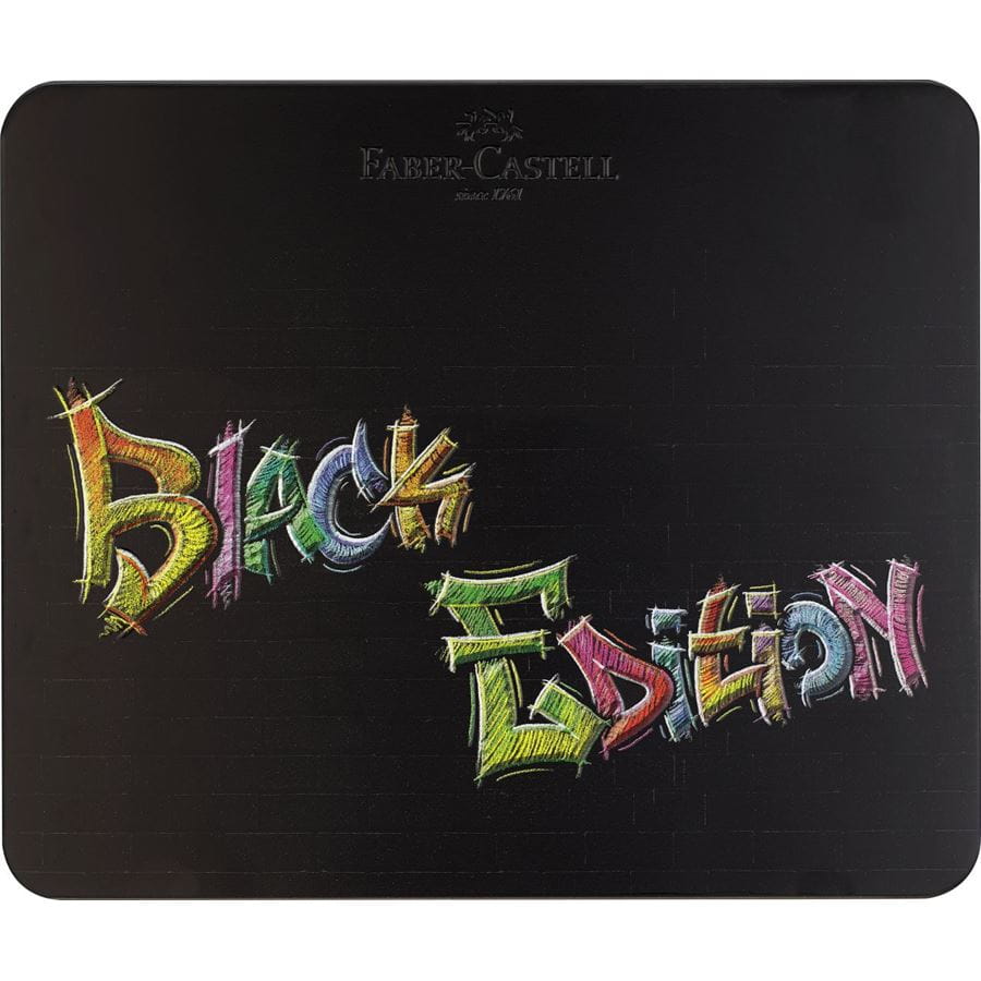 Faber-Castell - Buntstifte Black Edition 100er Metalletui