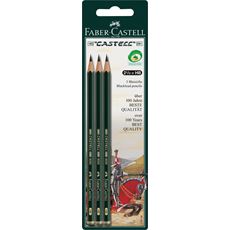 Faber-Castell - Castell 9000 Bleistift, HB, 3er Set