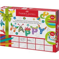 Faber-Castell - Connector Filzstift- Set Grußkarten, 70-teilig
