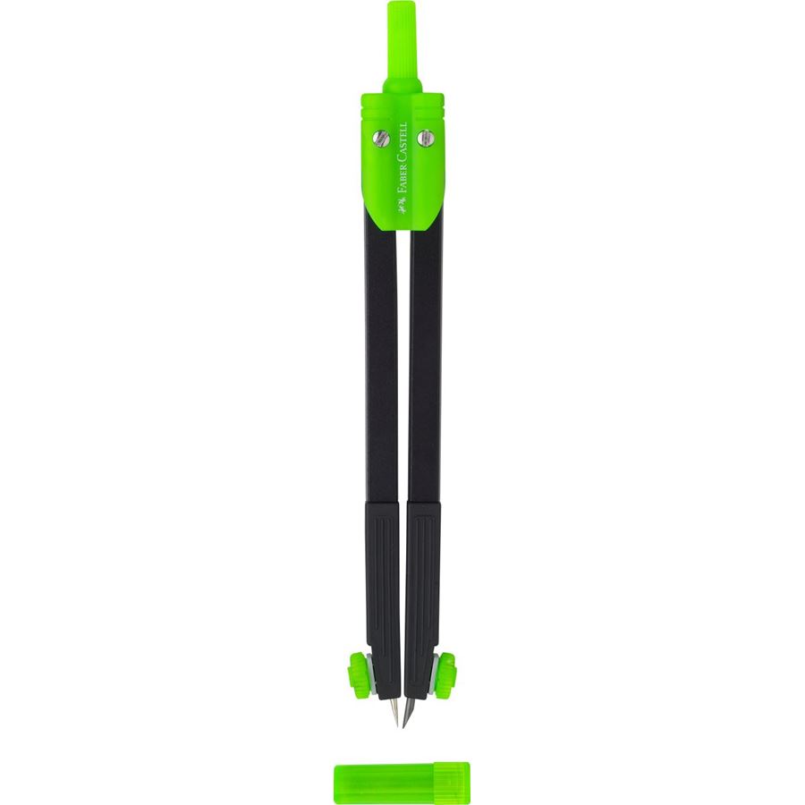 Faber-Castell - Einsatzzirkel, schwarz/grün