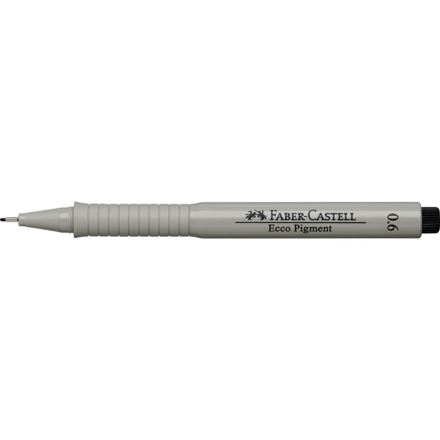 Faber-Castell - Ecco Pigment Tintenschreiber, 0.6 mm, schwarz