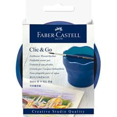 Faber-Castell - Gobelet à eau Clic&Go bleu foncé