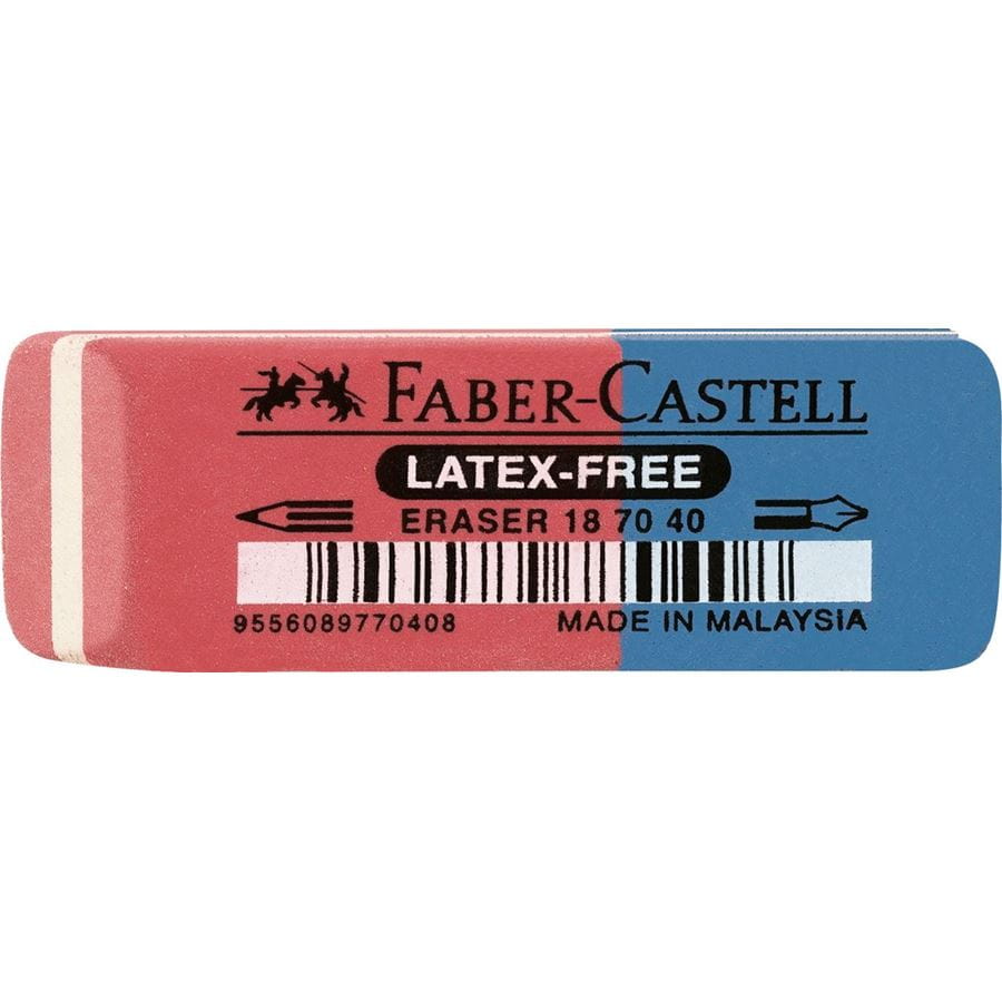 Faber-Castell - 7070-40 Latex-free Radierer für Tinte/Blei