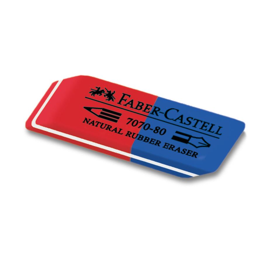 Faber-Castell - 7070-80 Latex-free Radierer für Tinte/Blei