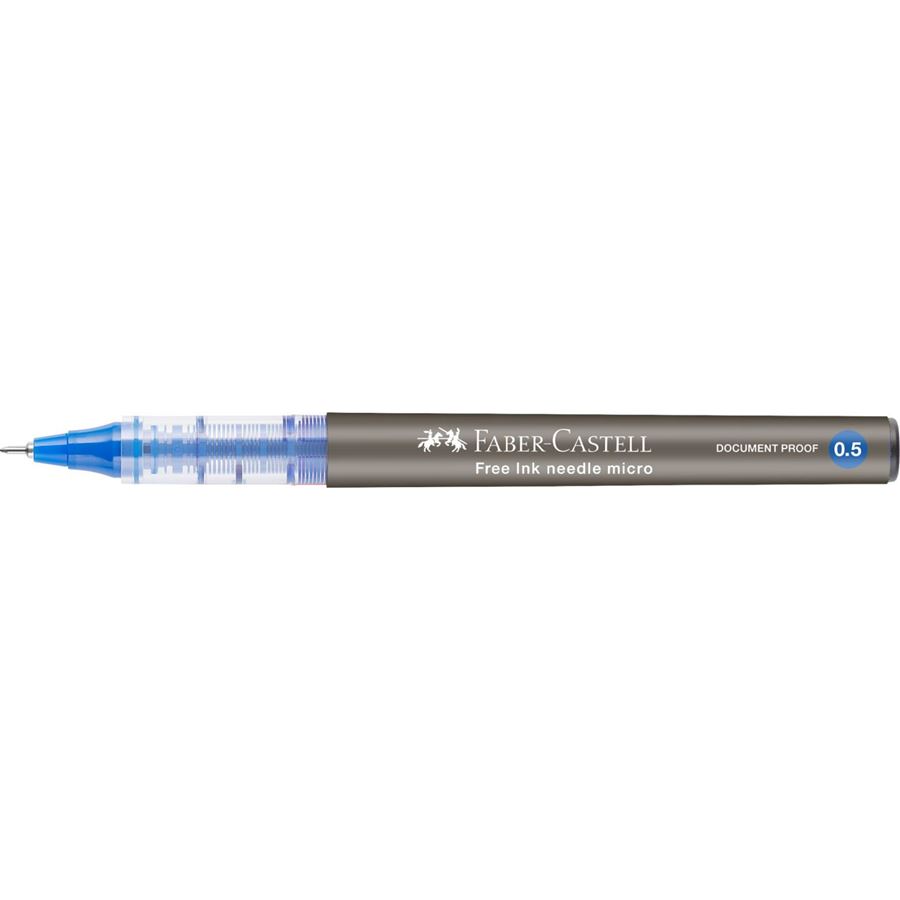 Faber-Castell - Roller Free Ink Needle 0,5 bleu