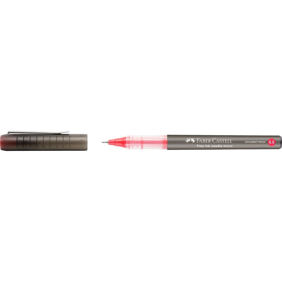 Faber-Castell - Roller Free Ink Needle 0,5 rouge