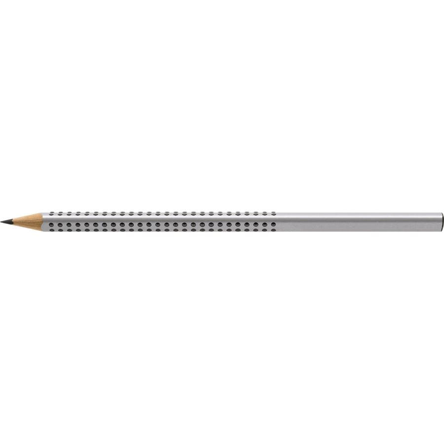 Faber-Castell - Grip 2001 Bleistift, HB, silber