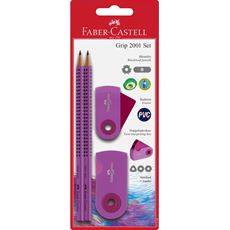 Faber-Castell - Bleistiftset Grip 2001 - Sleeve pink BK