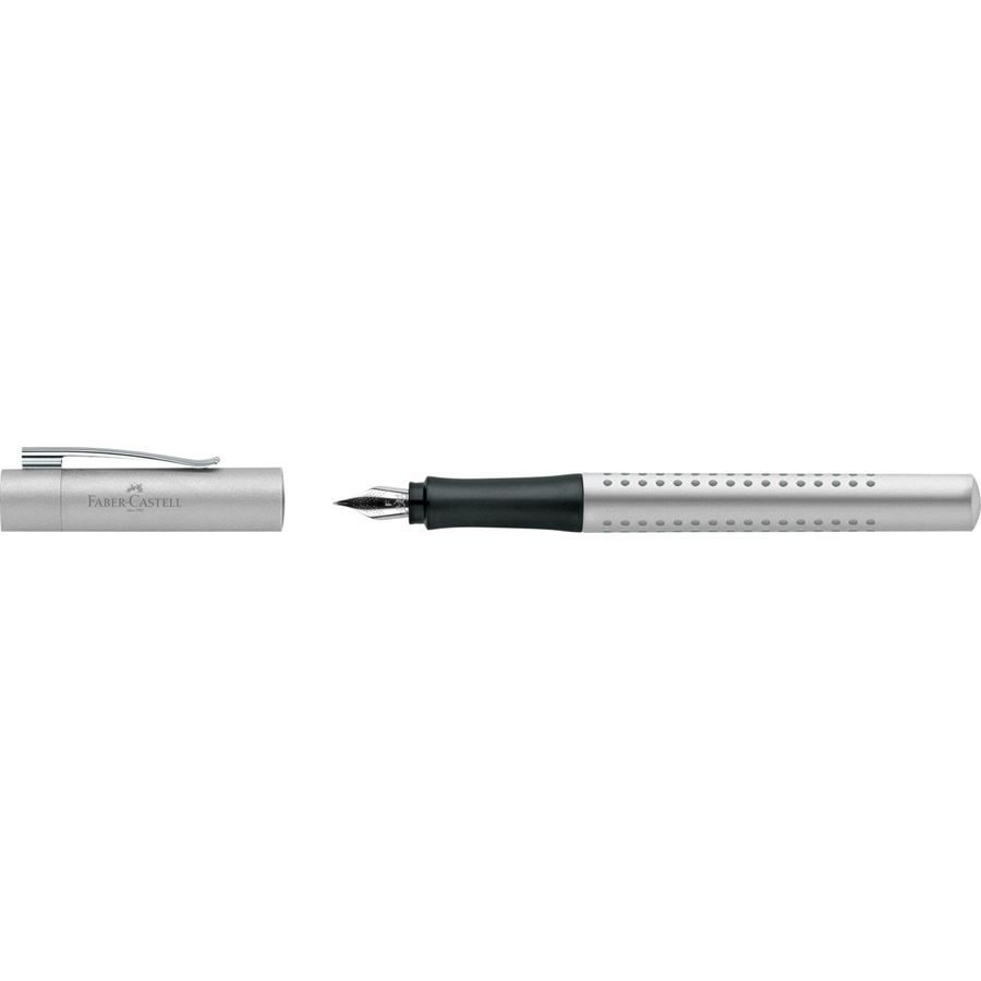 Faber-Castell - Stylo-plume Grip 2011 F argent