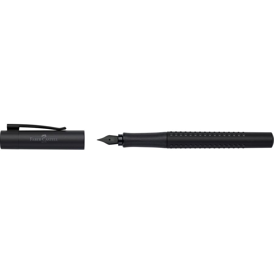 Faber-Castell - Stylo-plume Grip Edition, largeur de plume EF, all black