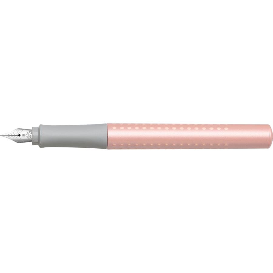 Faber-Castell - Stylo-plume Grip Pearl Edition B rose
