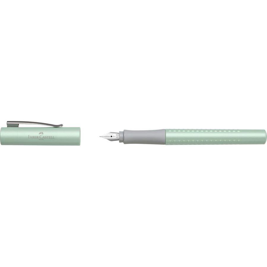 Faber-Castell - Stylo-plume Grip Pearl Edition F menthe