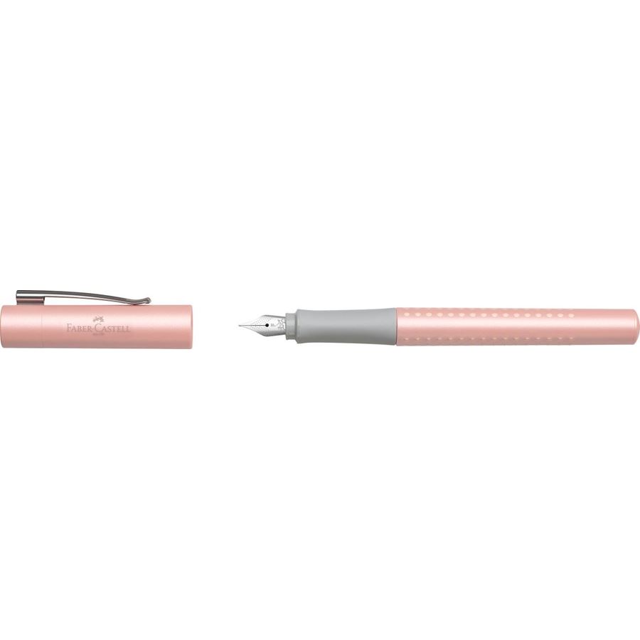 Faber-Castell - Stylo-plume Grip Pearl Edition F rose