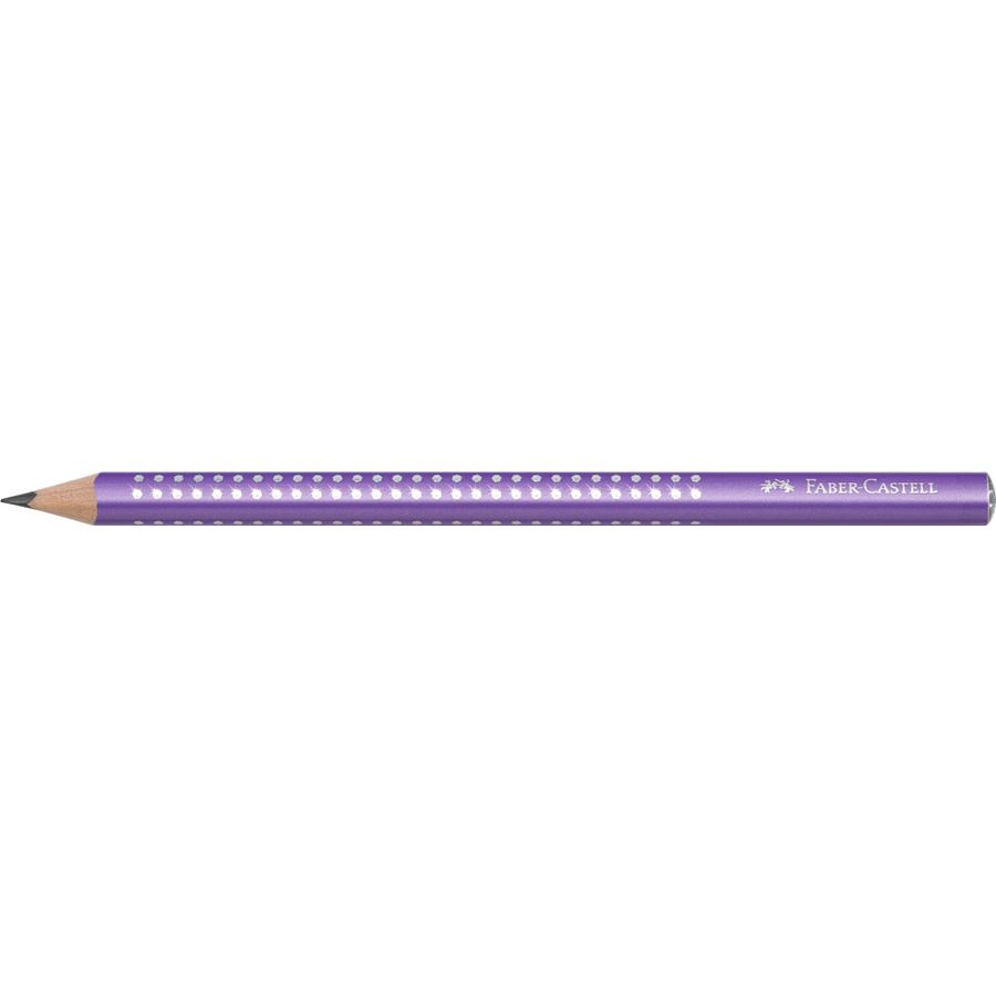Faber-Castell - Crayon graphite Jumbo Sparkle violet nacré