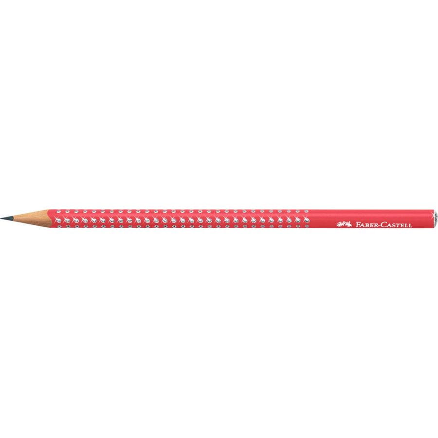 Faber-Castell - Sparkle Bleistift, candy cane red