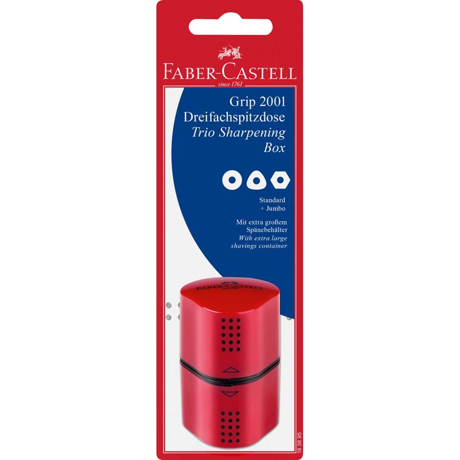 Faber-Castell - BL. 1 Taille Crayon Grip Trio couleur