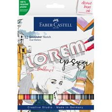 Faber-Castell - Goldfaber Sketch Marker, 12er Etui
