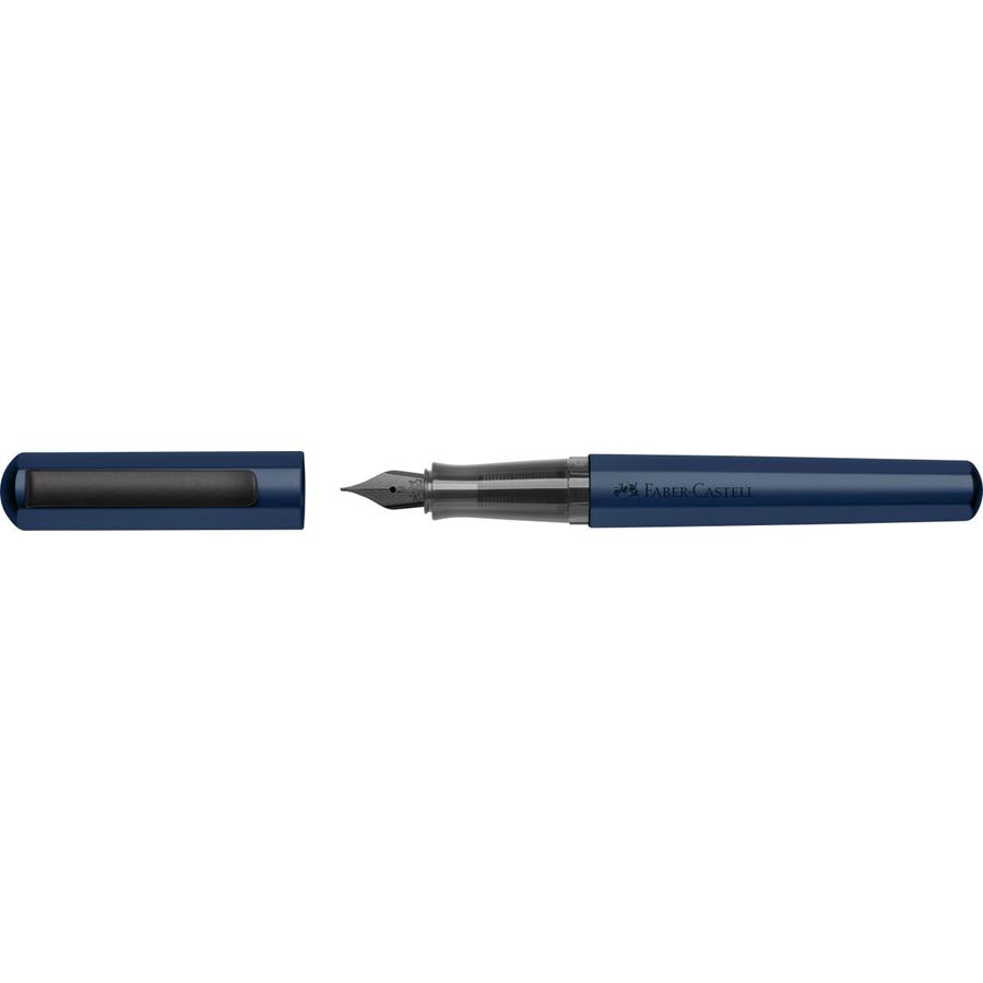 Faber-Castell - Stylo-plume Hexo bleu, taille de plume fine
