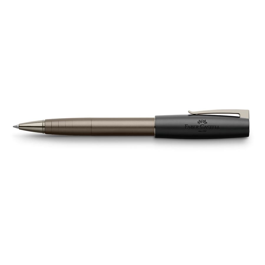 Faber-Castell - Loom Gunmetal Tintenroller, schwarz-grau matt