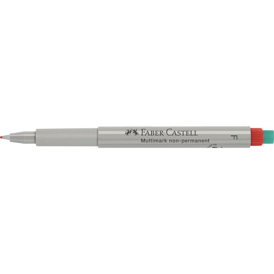 Faber-Castell - Multimark Folienstift non-permanent, F, rot