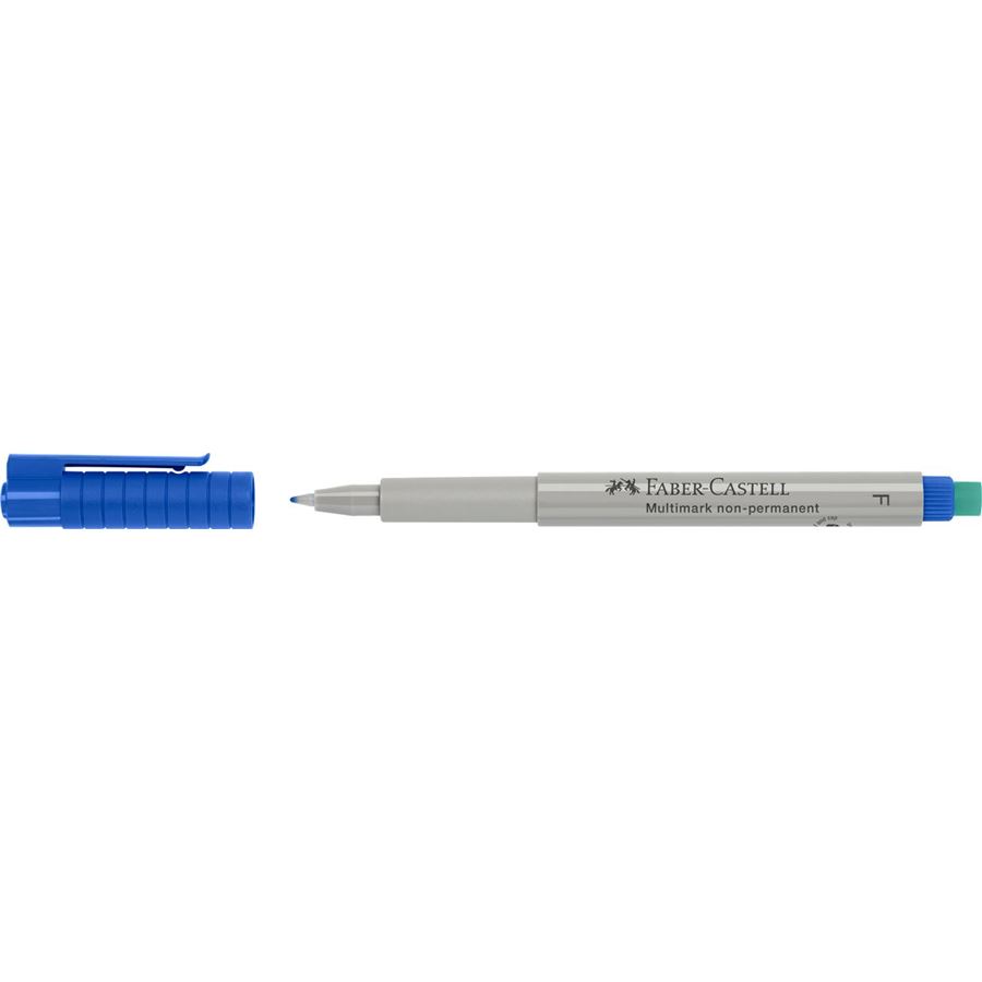 Faber-Castell - Multimark Folienstift non-permanent, F, blau