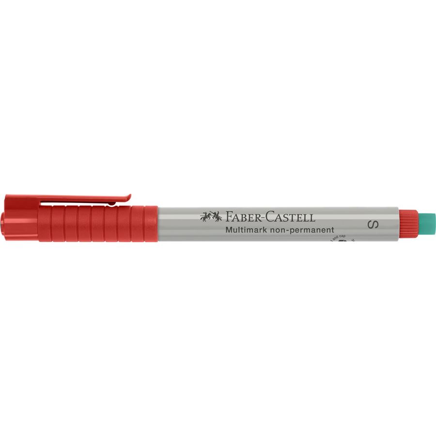 Faber-Castell - Multimark Folienstift non-permanent, S, rot