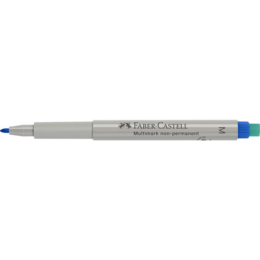 Faber-Castell - Multimark Folienstift non-permanent, M, blau