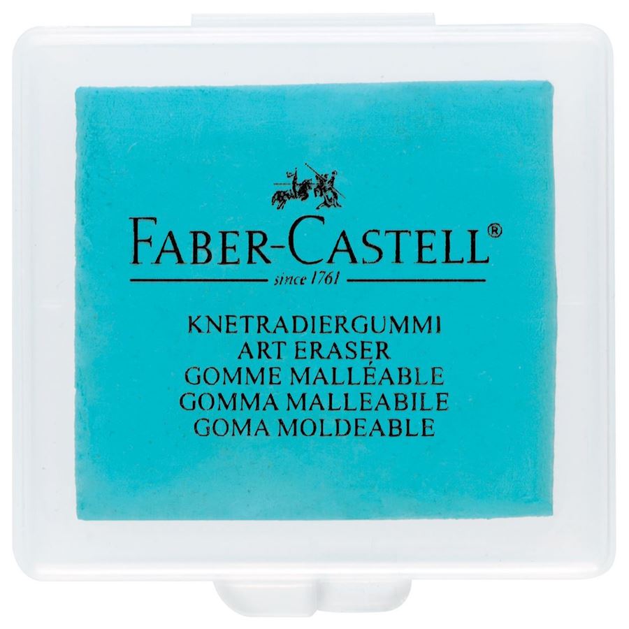 Faber-Castell - Gomme mie de pain, turquoise, mûre, bleu