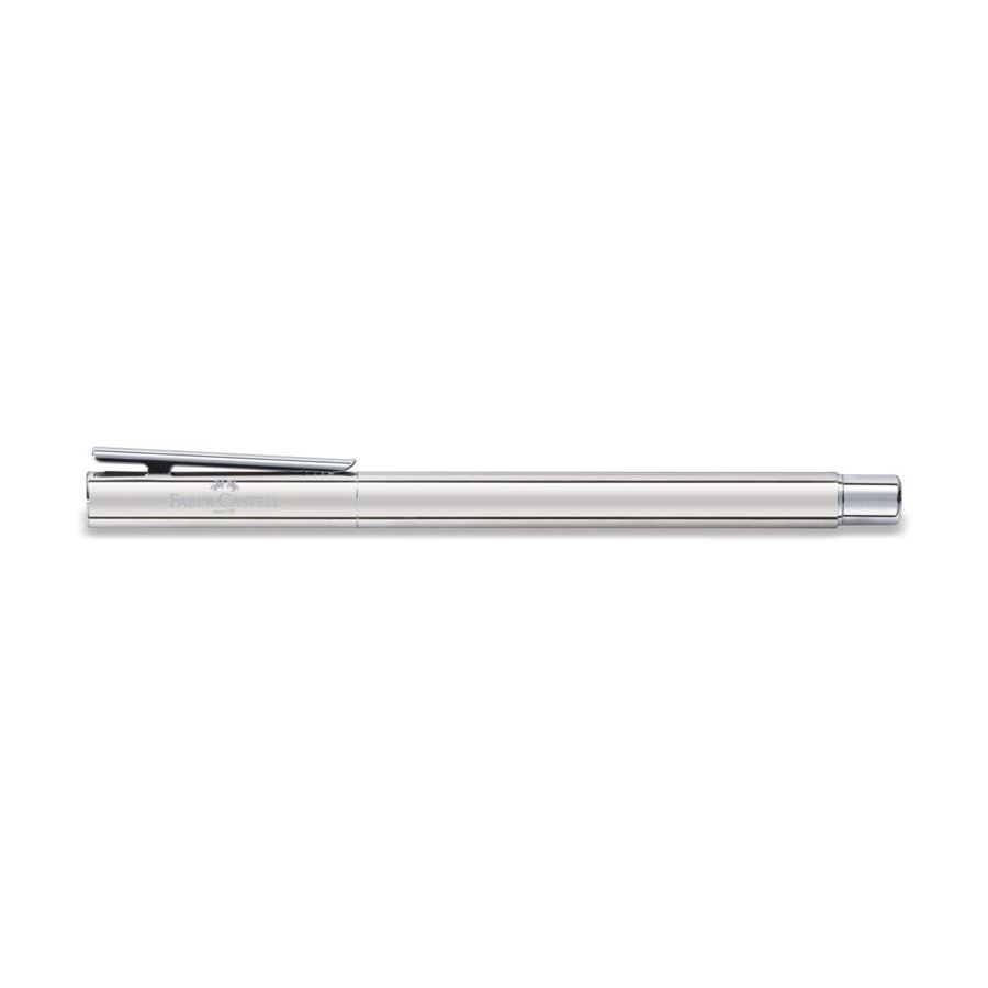 Faber-Castell - Neo Slim Edelstahl Tintenroller, silber glänzend