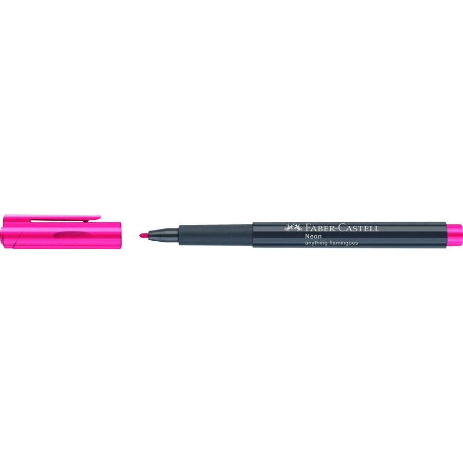 Faber-Castell - Marqueur Neon, couleur anything flamingoes