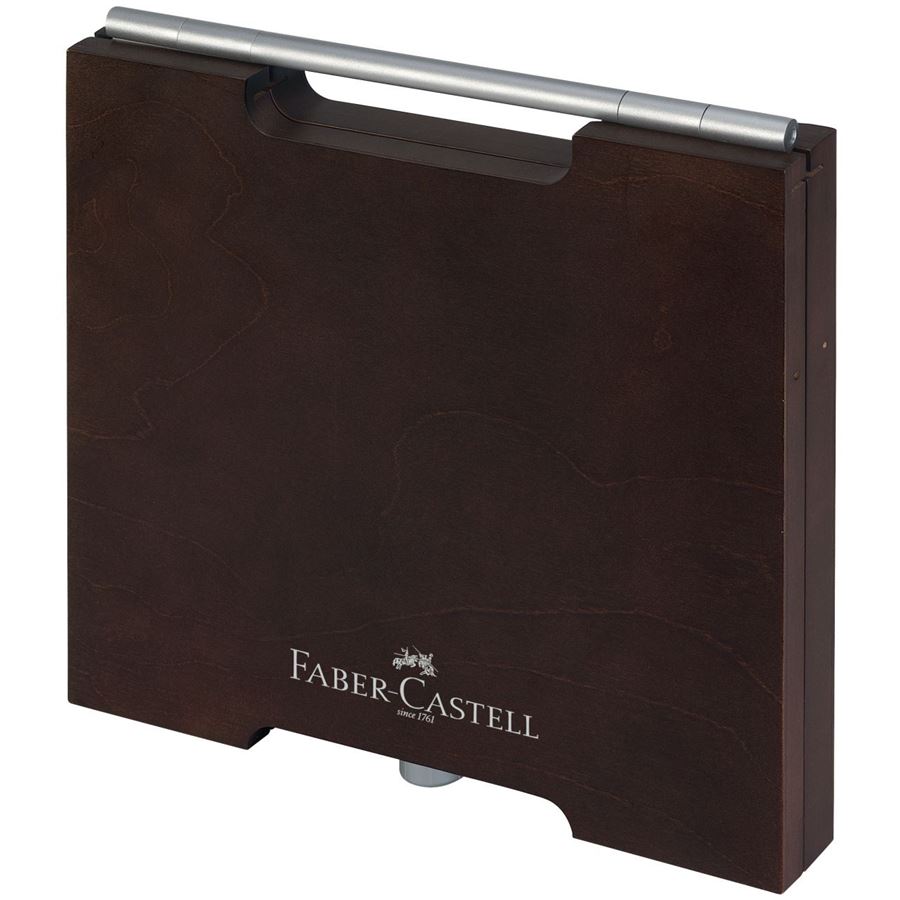Faber-Castell - Pitt Monochrome Holzkoffer, 86-teilig