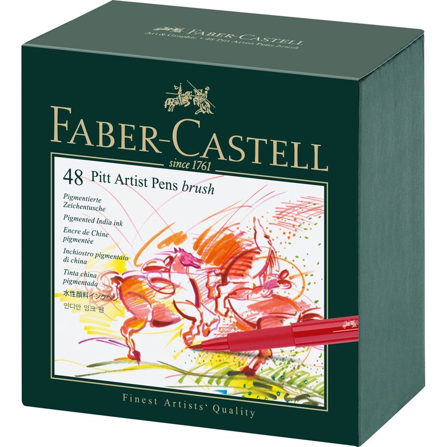 Faber-Castell - Feutre Pitt Artist Pen studio box de 48