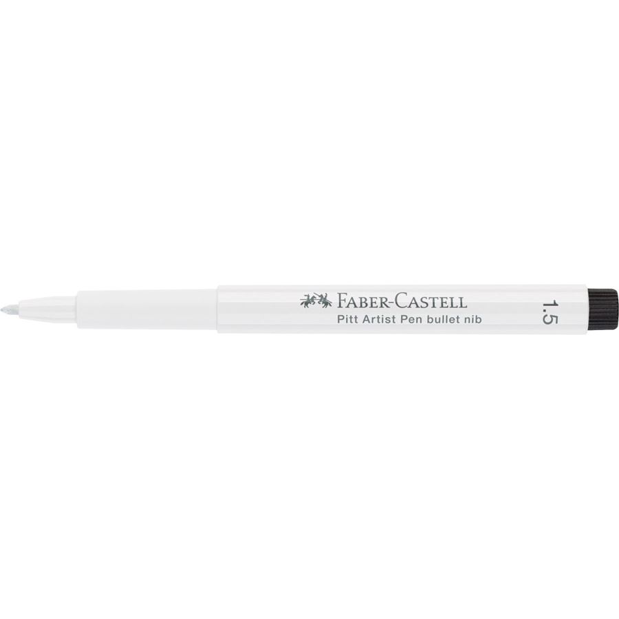 Faber-Castell - Pitt Artist Pen Rundspitze 1.5 Tuschestift, weiß