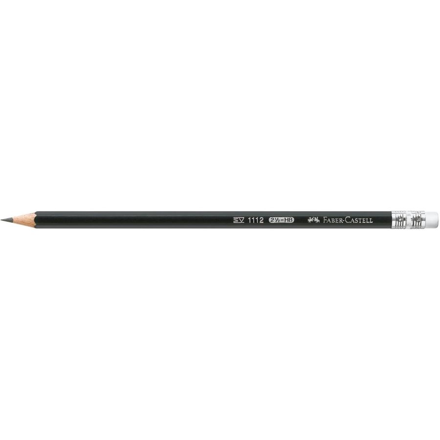 Faber-Castell - 1112 Bleistift mit Radierer, HB