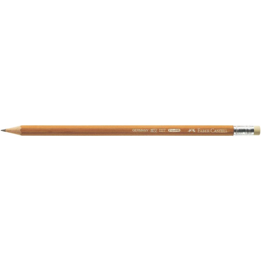 Faber-Castell - 1117 Bleistift mit Radierer, HB