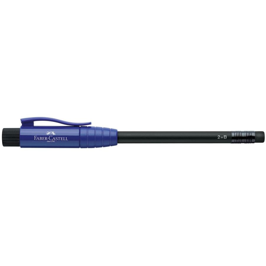 Faber-Castell - Perfekter Bleistift II mit eingebautem Spitzer, blau