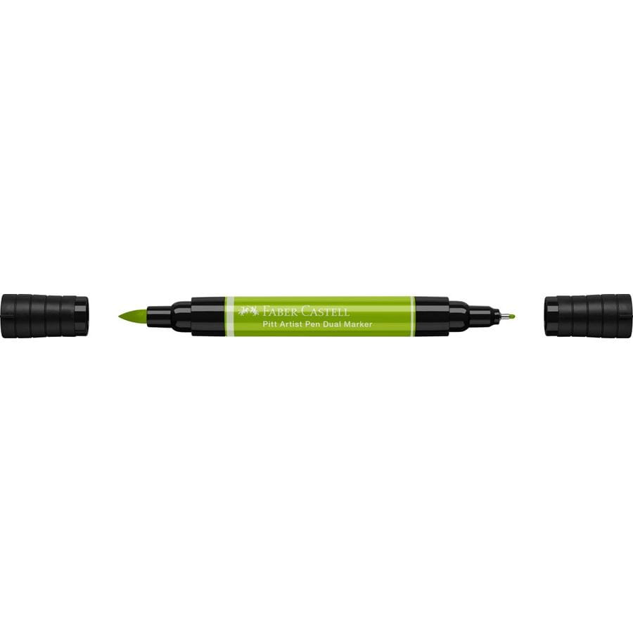 Faber-Castell - Feutre Pitt Artist Pen Double Pointe, vert de mai
