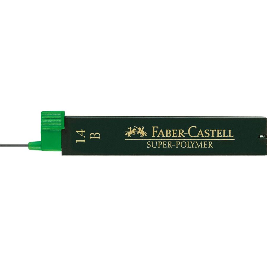 Faber-Castell - Ersatzbleistiftminen, 1.4 mm, B (6 Stück)