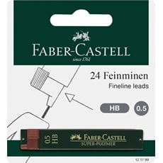 Faber-Castell - Super-Polymer Feinmine, HB, 0.5 mm, 2er Set
