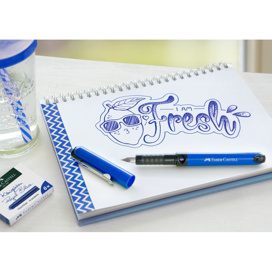Faber-Castell - Fresh Schulfüller, blau