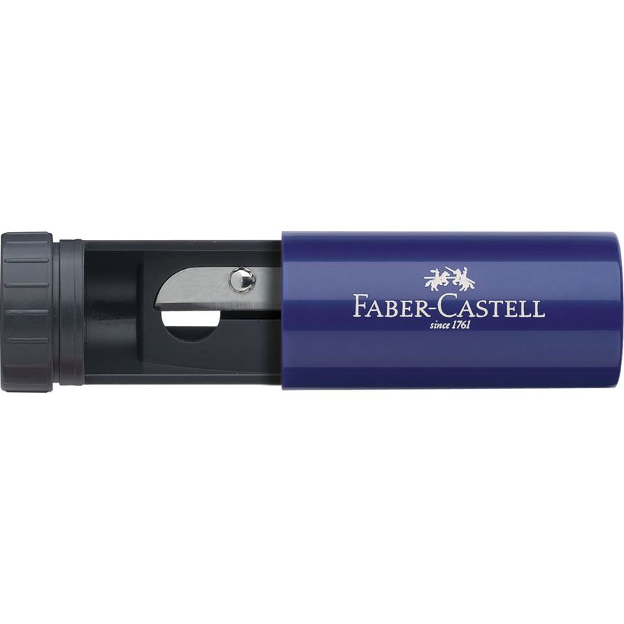 Faber-Castell - Taille-crayon cylindre mûre/bleu