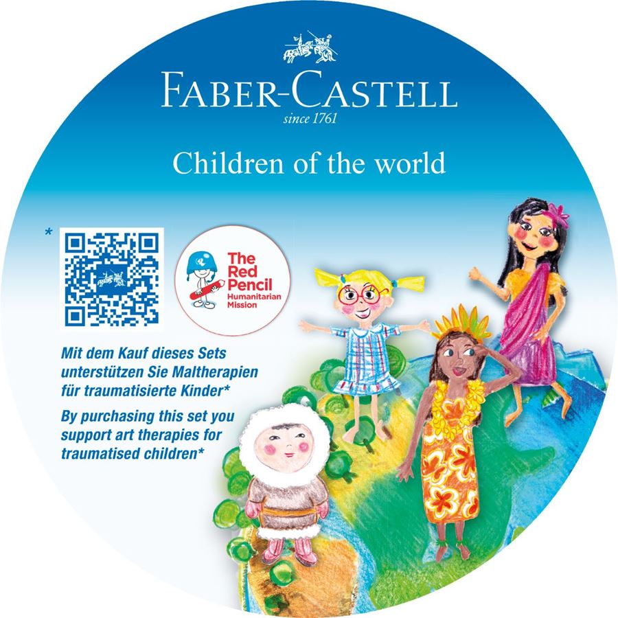 Faber-Castell - Children of the World Buntstift Dreikant 12+3