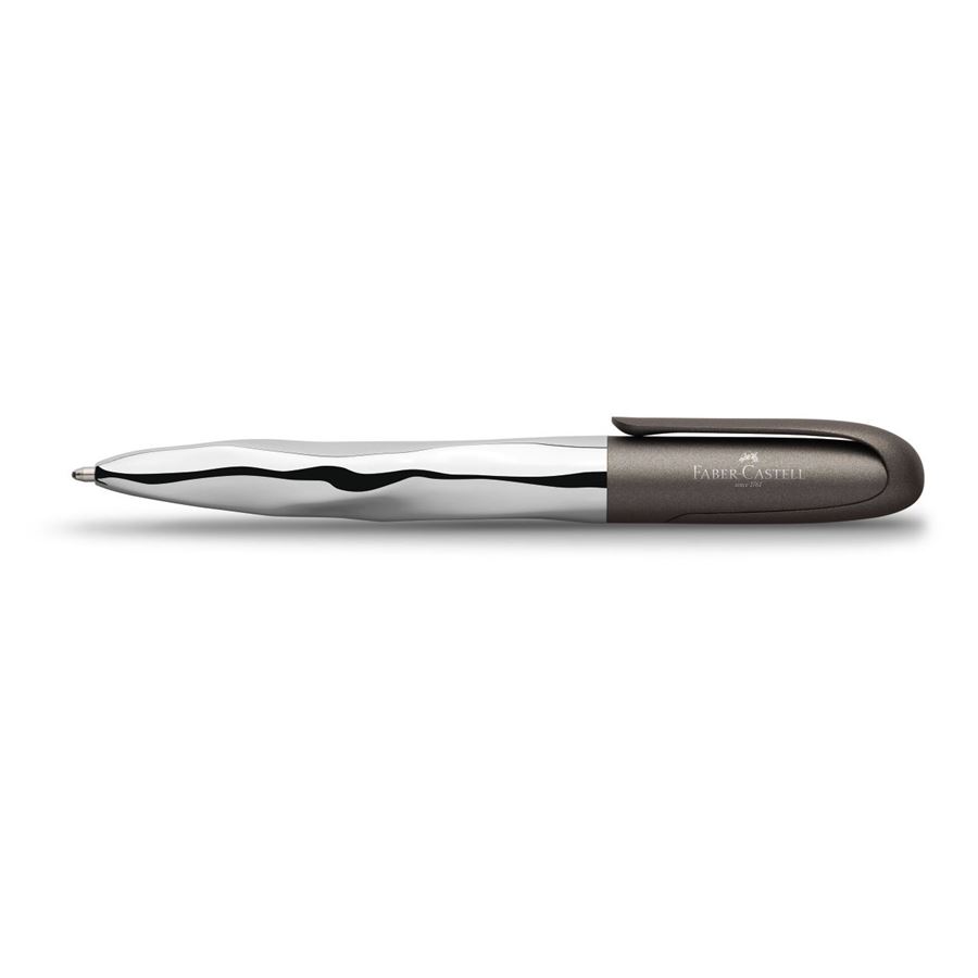 Faber-Castell - Stylo-bille n'ice pen, Gris métallisé