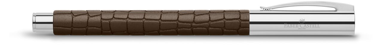 Faber-Castell - Stylo-plume Ambition 3D Croco, F, marron