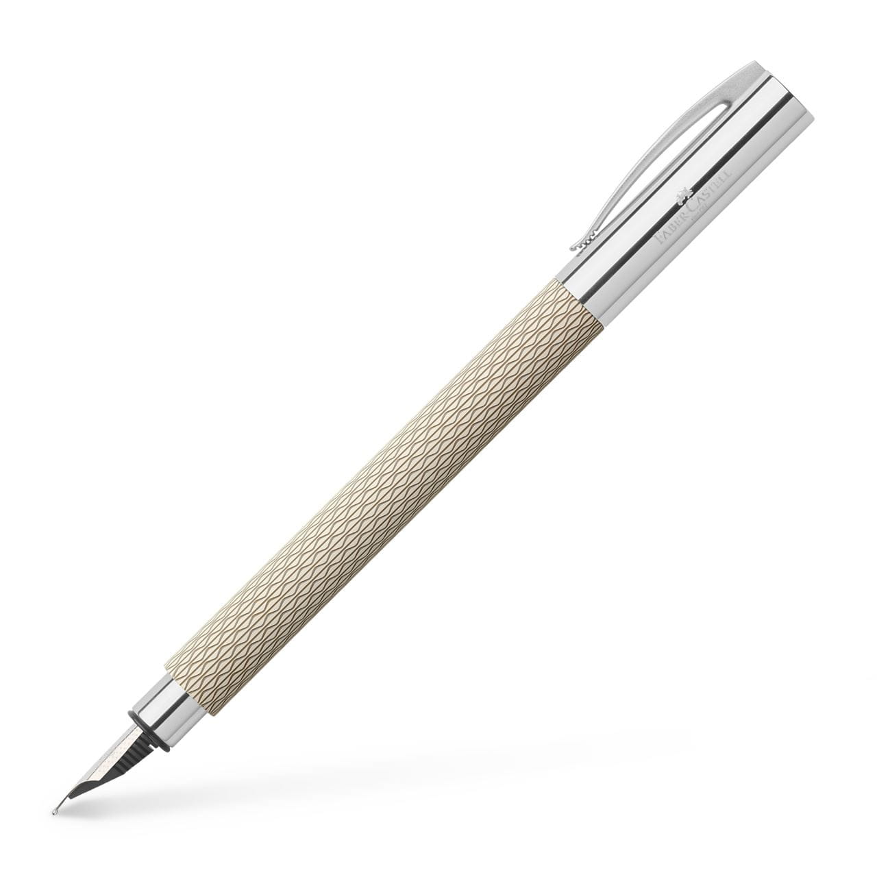 Faber-Castell - Stylo-plume Ambition OpArt White Sand EF