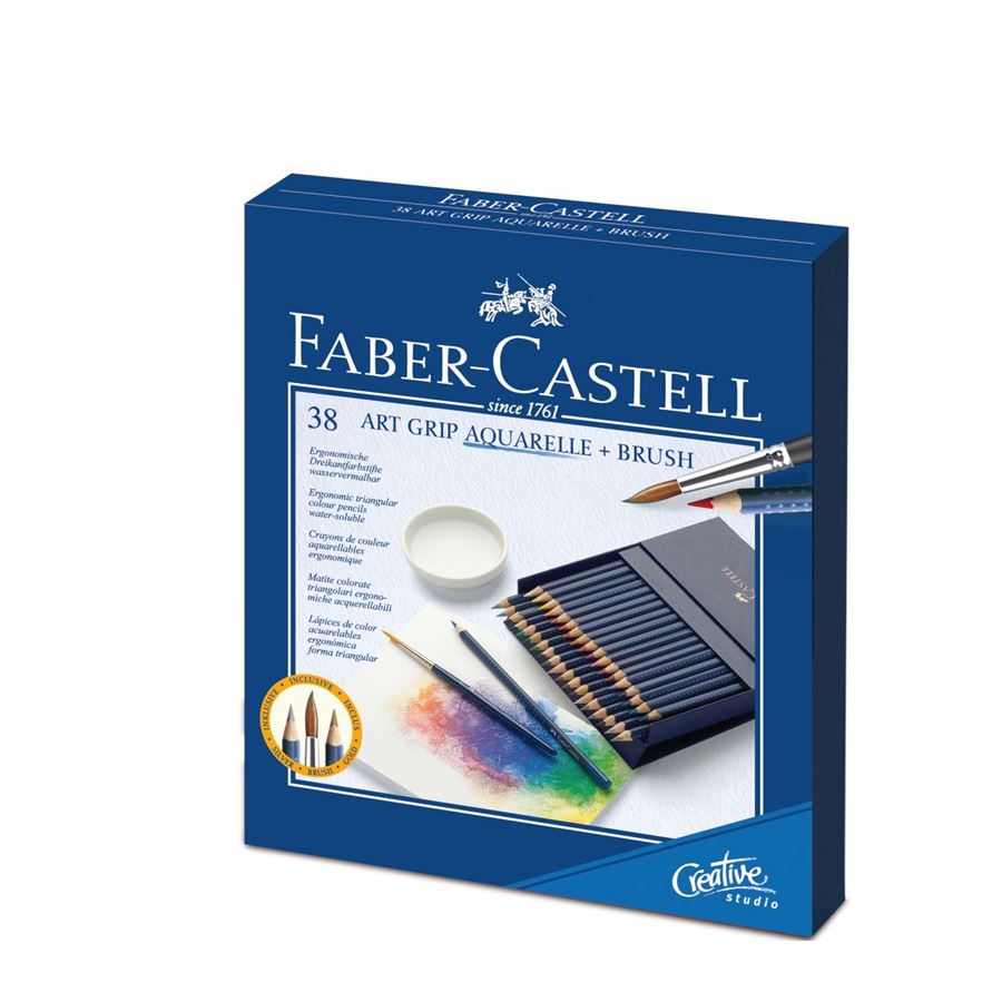 Faber-Castell - Crayon Art Grip Aquarelle studio box de 38