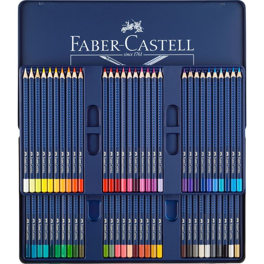 Faber-Castell - Crayon Art Grip Aquarelle boîte métal de 60